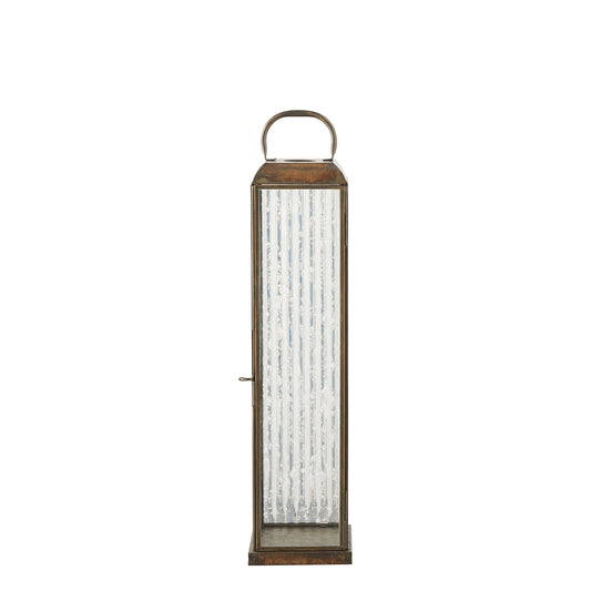 Lanterne, verre/métal