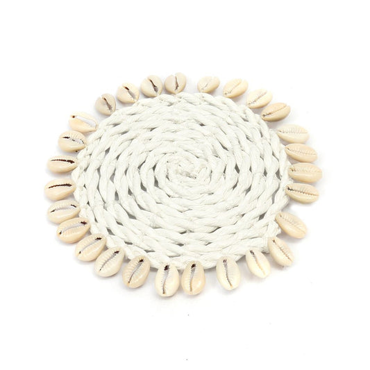 Dessous de verre - Coquillage - blanc