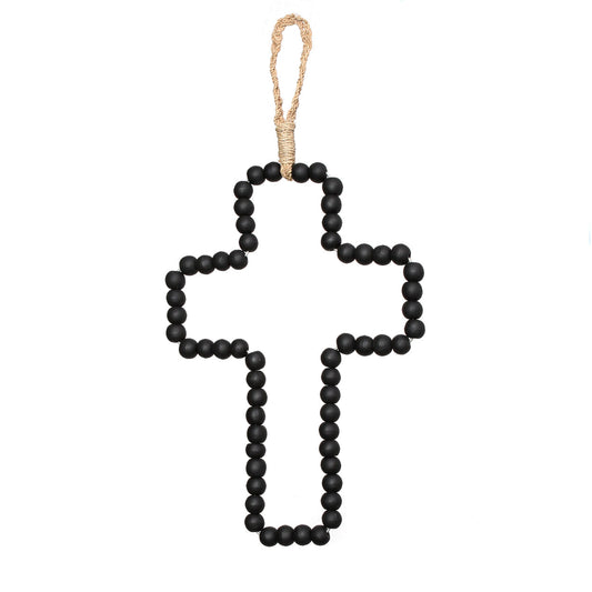 Croix en Bois - Noir