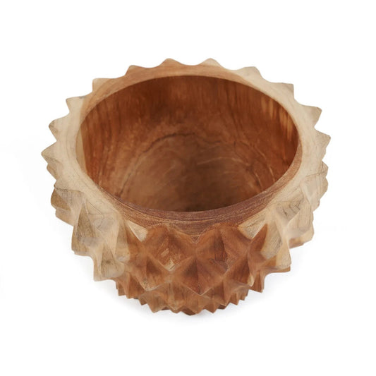 Le bol Durian en racine de teck - S